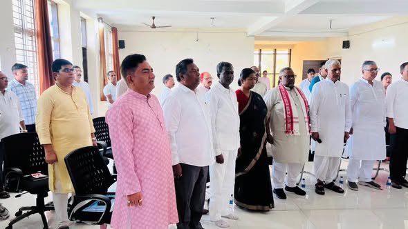 Attended BJP State Office-Bearers’ Monthly Meeting in Ramgarh